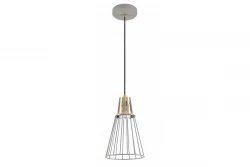 Dekoracyjna lampa wisząca Kaliope, modna szara, średnica 18 cm, model 8143