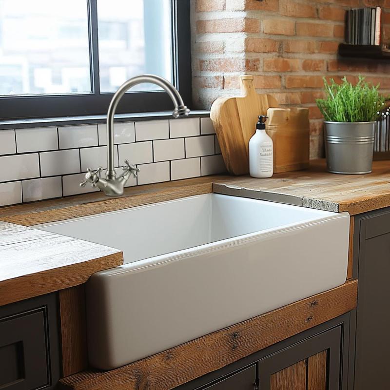 AquaTrimo Windsor klasyczna kuchnia nostalgiczna bateria kuchenna z okrągłą wylewką chrom 21WS7652CM