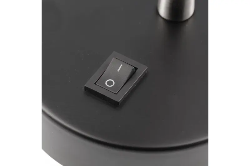 Decor Etore czarna kinkiet z metalowym ramieniem, średnica 11 cm, 1860