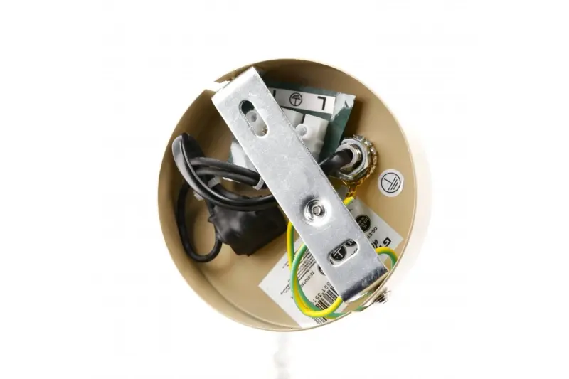 Decor Etore beige kinkiet z metalowym ramieniem, średnica 11 cm, model 1907