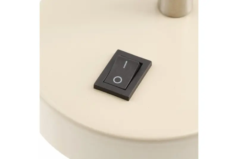 Decor Etore beige kinkiet z metalowym ramieniem, średnica 11 cm, model 1907