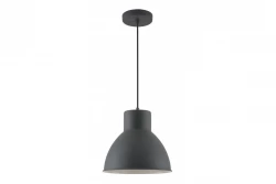 Dekoracyjna wisząca lampa Dante w kolorze czarnym matowym z białym wnętrzem, średnica 27,5 cm, model 2119