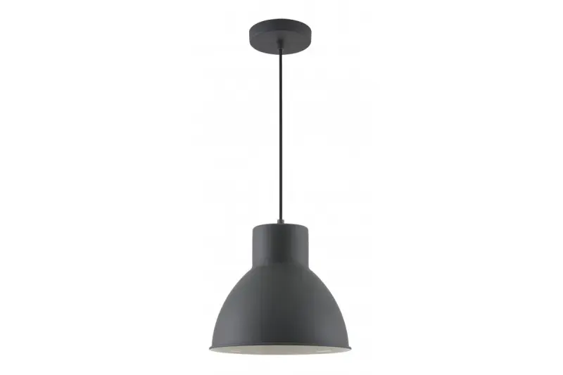 Dekoracyjna wisząca lampa Dante w kolorze czarnym matowym z białym wnętrzem, średnica 27,5 cm, model 2119