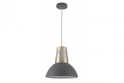 Decor Artemia antracytowa lampa wisząca z industrialnym wykończeniem, średnica 34,5 cm, model 2324