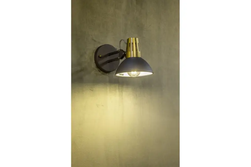 Decoreer Artemia elegante antraciet wandlamp met metalen arm 16,5 cm doorsnee 2195.

Wandlamp "Decor Artemia" in antraciet, elegant ontwerp met metalen arm, diameter 16,5 cm, modelnummer 2195