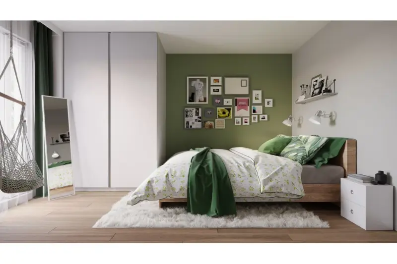 Dekor Artemia elegancka biała kinkiet z metalowym ramieniem, średnica 16,5 cm, model 2218