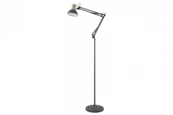Decor Artemia czarna lampa podłogowa, długa metalowa ramię, średnica 16,5 cm, 2355