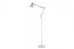 Decor Artemia biała lampa podłogowa, długa metalowa ramię, średnica 16,5 cm 2409