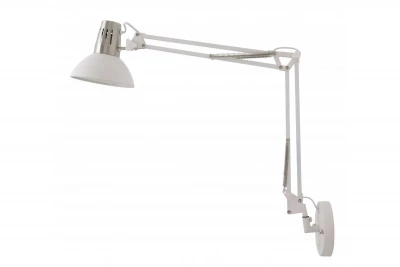 Decor Artemia biała kinkiet z metalowym ramieniem i białym wnętrzem, średnica 16,5 cm 2249