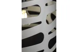 Decor Marisa szara lampa wisząca z zwężającymi się poziomymi przerwami, maks. 3 źródła światła, średnica 40 cm, 2607