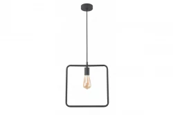 Decor Lija czarna jednopunktowa kwadratowa lampa wisząca 2614