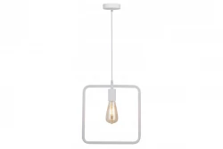 Decor Lija biała jednopunktowa kwadratowa lampa wisząca 2690