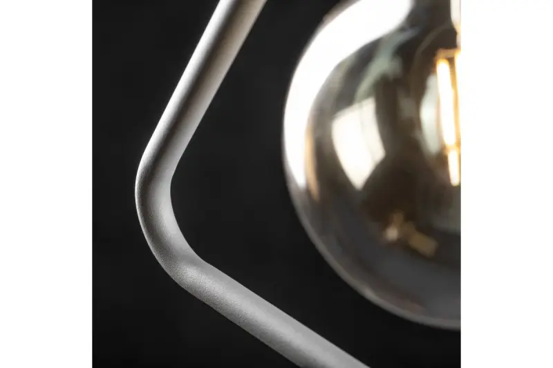 Decor Gija szara jednopunktowa trójkątna lampa wisząca 2751