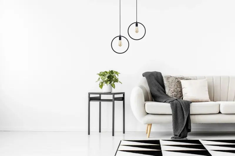 Dekor Fija czarna okrągła jednopunktowa lampa wisząca 2805