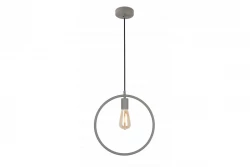 Decor Fija szara okrągła jednopunktowa lampa wisząca 2935