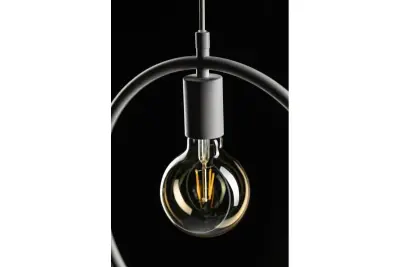 Decor Fija szara okrągła jednopunktowa lampa wisząca 2935