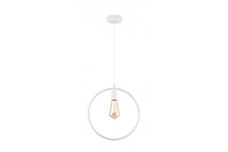 Decoreer Fija witte ronde eenpunts hanglamp 2898
