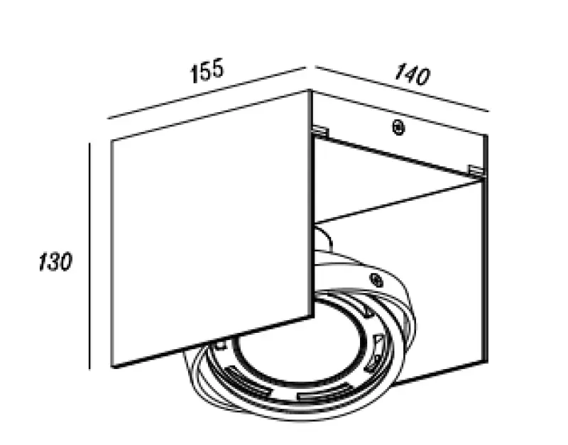 Decor Verso czarna złota lampa sufitowa z ruchomą głowicą 1 źródło światła 4199