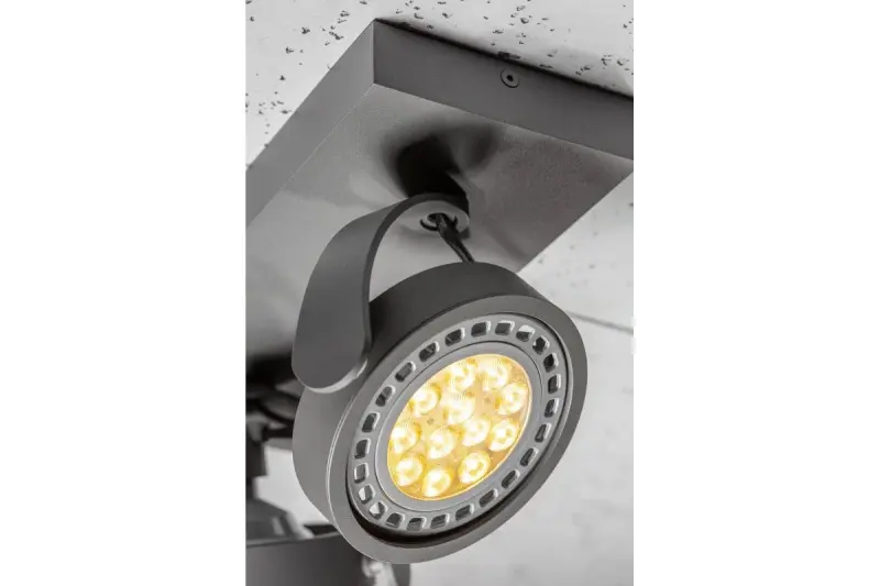 Decor Wally lampa sufitowa lub kinkiet antracyt w ruchomej głowicy 2 źródła światła 4304