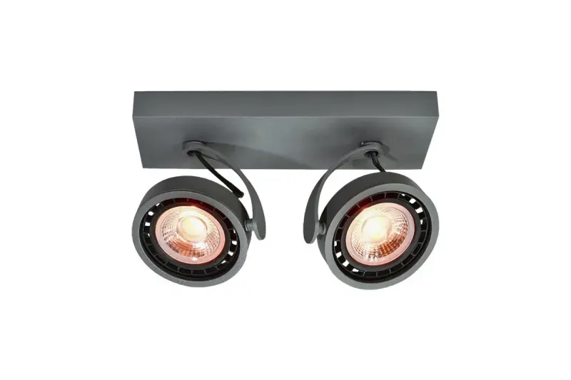 Decor Wally lampa sufitowa lub kinkiet antracyt w ruchomej głowicy 2 źródła światła 4304