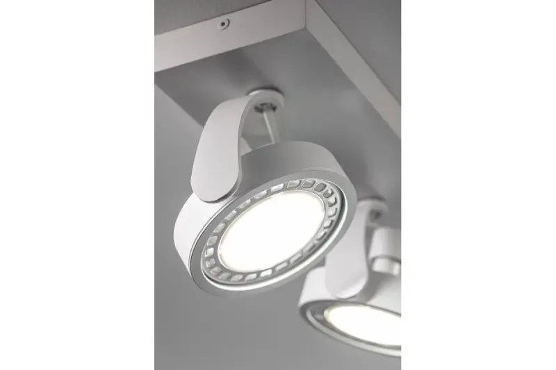 Decoreer Wally plafondlamp of wandlamp wit met verstelbare kop, 2 lichtbronnen, model 4373