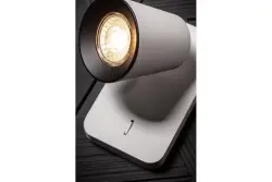 Decor Elli nowoczesna biała lampka ścienna z włącznikiem 4434