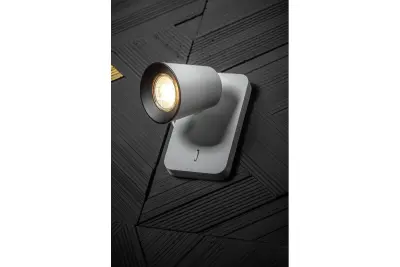 Decor Elli nowoczesna biała lampka ścienna z włącznikiem 4434