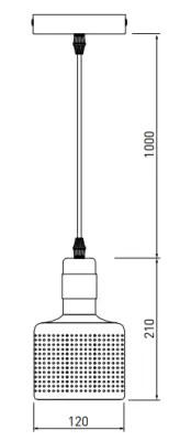 Decor Bellis biała złota cylindryczna lampa wisząca z 1 źródłem światła 4574