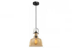 Lampa wisząca Decor Muscari II w kolorze bursztynowym w metalicznym wykończeniu z oprawką mosiężną 3565