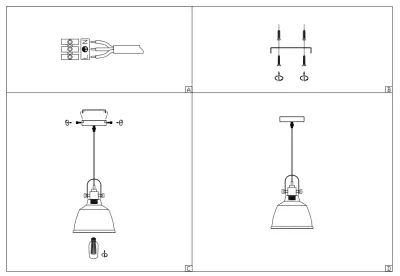 Dekor Muscari II czarna lampa wisząca z przydymionego szkła w metalicznym wykończeniu z mosiężnym uchwytem na żarówkę 3688