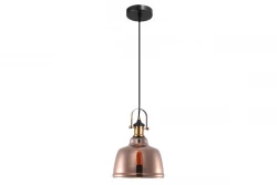 Decor Muscari II lampa wisząca w miedzianym kolorze w metalicznym wykonaniu i mosiężnym uchwytem na lampę 3787
