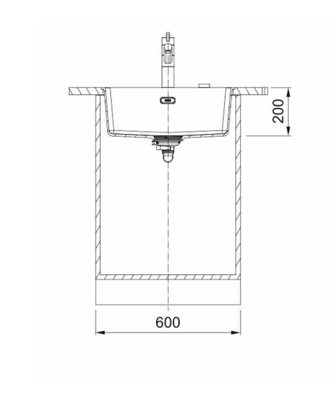 Franke Maris MRG 110-52 Fragranite Matt czarny zlewozmywak podblatowy