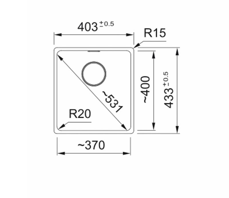 Franke Maris MRG 210-37 Fragranite matowy czarny zlewozmywak montowany płasko