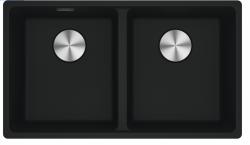Franke Maris MRG120-35-35 Fragranite Matt black podwójna zlew podszafkowy