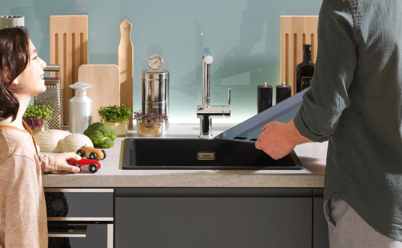 Franke Maris MRG120-35-35 Fragranite Matt black podwójna zlew podszafkowy