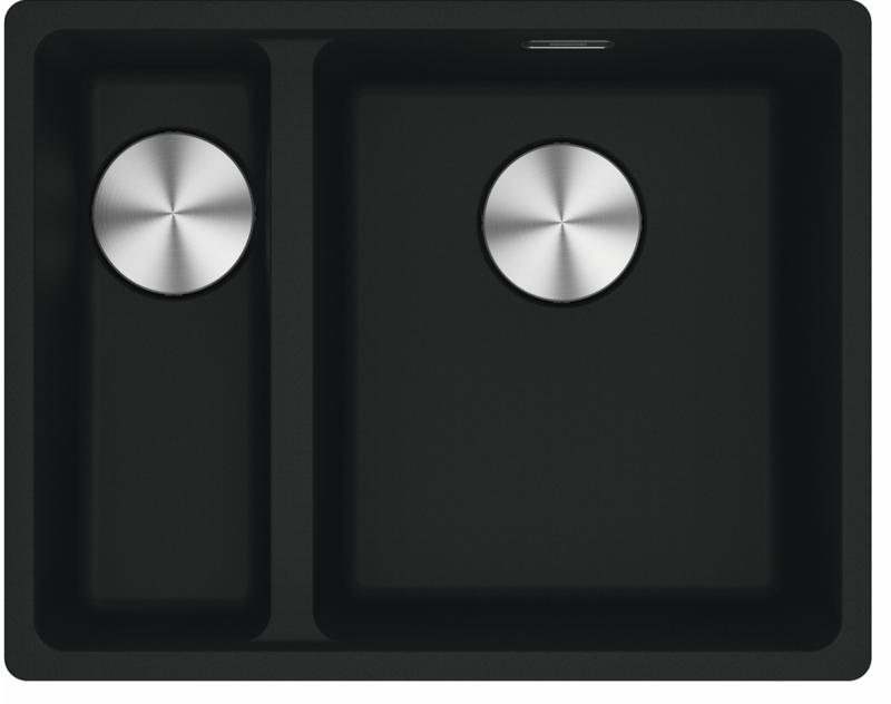 Franke Maris MRG 260-34-15 Fragranite Matt black zlew Prawy zlew do montażu równego z powierzchnią