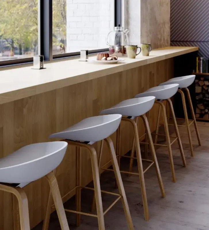 Indux Push wysuwane czarne gniazdo uziemiające z 1xUSB A i 1xUSB C z pokrywą ze stali nierdzewnej 1208957928