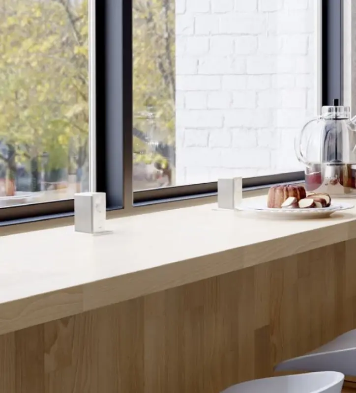 Indux Push wysuwane białe gniazdko z uziemieniem z 1xUSB A i 1xUSB C z pokrywą ze stali nierdzewnej 1208957929