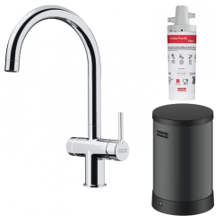 Franke Maris water hub 4L bojler 3-w-1 z dotykowym elektronicznym kranem do wrzącej wody chromowanym z obejściem waterhub 1208957947
