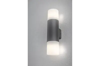 Verlichting Corta oświetlenie ogrodowe lampa ścienna antracytowa na 2 źródła światła 1289002