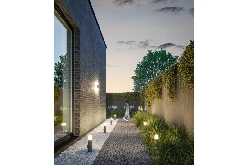 Verlichting Corta oświetlenie ogrodowe lampa ścienna antracytowa na 2 źródła światła 1289002