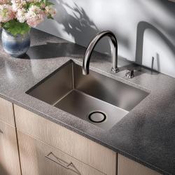 Aquadesign R25 stalowy zlew montowany na blacie, pod blatem i na równi z blatem ze stali nierdzewnej 50x40cm 1208958208