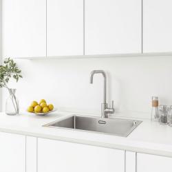 Ausmann Inox Square kraan do kuchni z obrotową wylewką, w całości ze stali nierdzewnej, 1208958309
