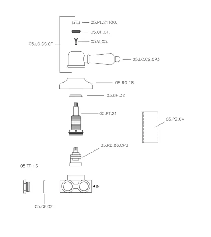 Huber Croisette Przełącznik Złoty 1/2 CS0002702G