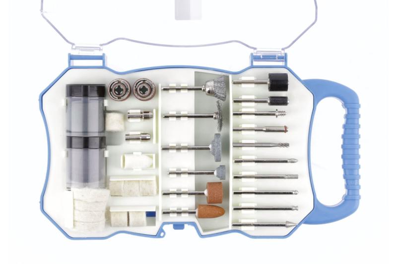 Hoegert Zestaw części zamiennych do mini szlifierki, 71 sztuk. 1208960203