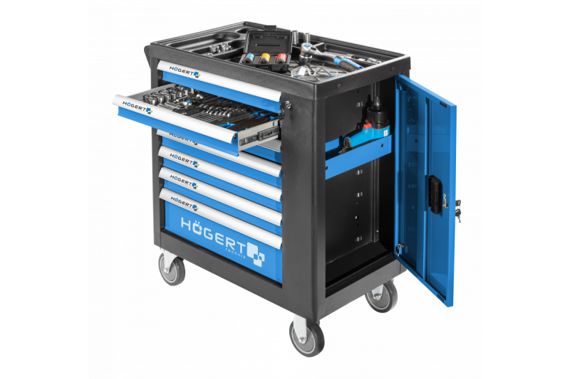 Hoegert Szafka na narzędzia z 7 szufladami i drzwiami bocznymi. 1208962009