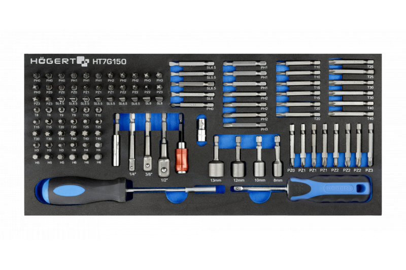 Hoegert szafka na narzędzia z 7 szufladami i bocznymi drzwiami z akcesoriami 544 sztuki. 1208962010