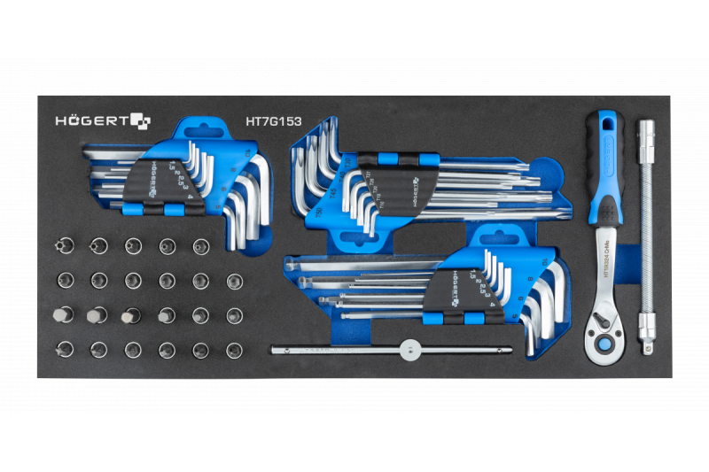 Hoegert szafka na narzędzia z 7 szufladami i bocznymi drzwiami z akcesoriami 544 sztuki. 1208962010