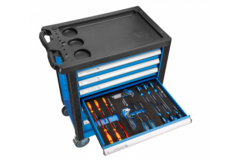Hoegert Skrzynka na narzędzia 171 sztuk 1208962011