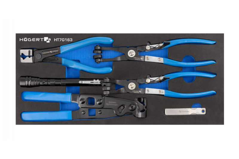 Hoegert Kleszcze do zaciskania taśm, 5 sztuk. 1208962069